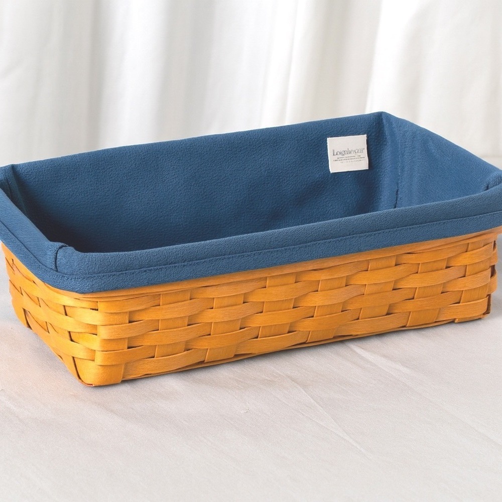 Longaberger‎ Cornflower Fabric Bread Basket Liner Replacement New Vintage 85-13